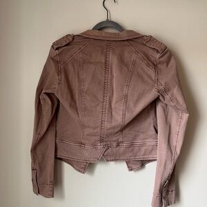 White House Black Market Dusty Pink Utility Jacket